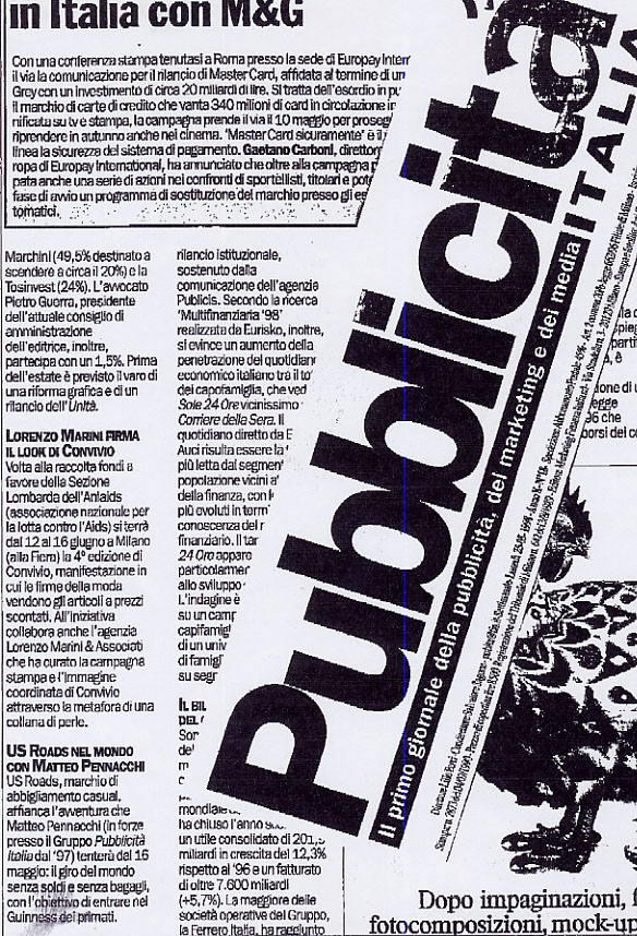 Pagina giornale
